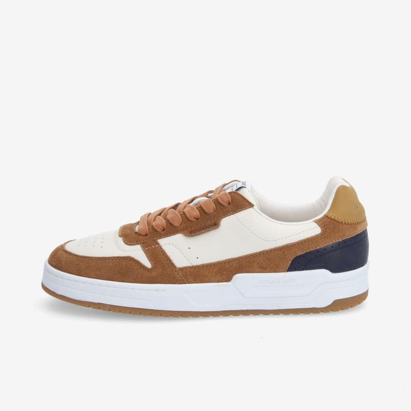BROOKLYN PREPPY M - NAPPA/SUEDE - BEIGE/CAMEL